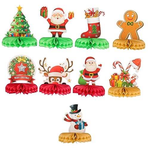 DRESSOOS Weihnachts Deko 9 Stück Weihnachtswaben Ornament Vorhang Lichter Weihnachtsbanner Geburtstagsdekoration Weihnachtstischläufer Laterne Weihnachtsparty Tischdekoration Wabenverzierungen DRESSOOS Weihnachts Deko 9 Stück Weihnachtswaben Ornament Vorhang Lichter Weihnachtsbanner Geburtstagsdekoration Weihnachtstischläufer Laterne Weihnachtsparty Tischdekoration Wabenverzierungen von DRESSOOS