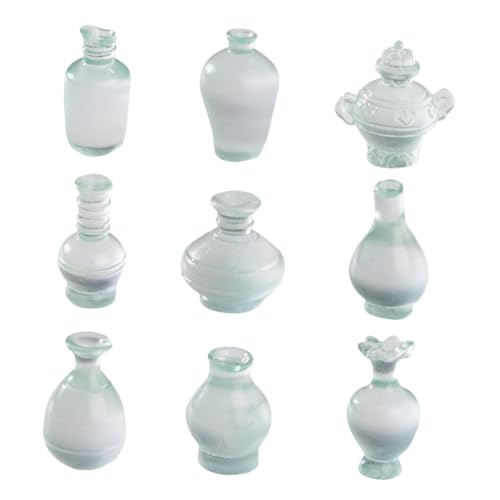 DRESSOOS 9 Teiliges Lustiges Spielzeug Für Puppenhäuser, Blumenflaschen Dekoration, Puppenhaus Zubehör, Winzige Blumenflaschen, Puppenhaus Miniaturen, Blumenflaschen, Mini, DRESSOOS 9 Teiliges Lustiges Spielzeug Für Puppenhäuser, Blumenflaschen Dekoration, Puppenhaus Zubehör, Winzige Blumenflaschen, Puppenhaus Miniaturen, Blumenflaschen, Mini, von DRESSOOS