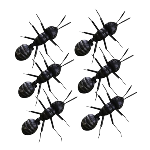 DRESSOOS Ameisen Dekor 6 Stück Simulierte Ameisenfiguren Für Schreibtisch Garten Ameisenskulpturen Aus Sicherem Material Kreative Insekten Dekoration Für Innenräume Für Büro Regal Und von DRESSOOS