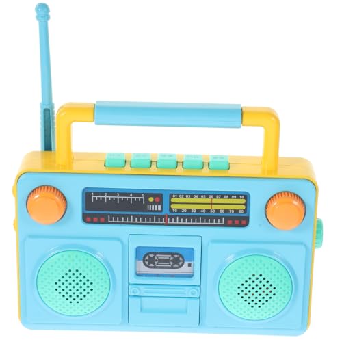 DRESSOOS Pädagogisches Spielzeug analoges Radio interaktives Spielzeug Kinder Sendung Kindere Funksimulationsspielzeug gefälschtes Funkspielzeug Karikatur Haushaltsgeräte Geschenk Baby Abs von DRESSOOS