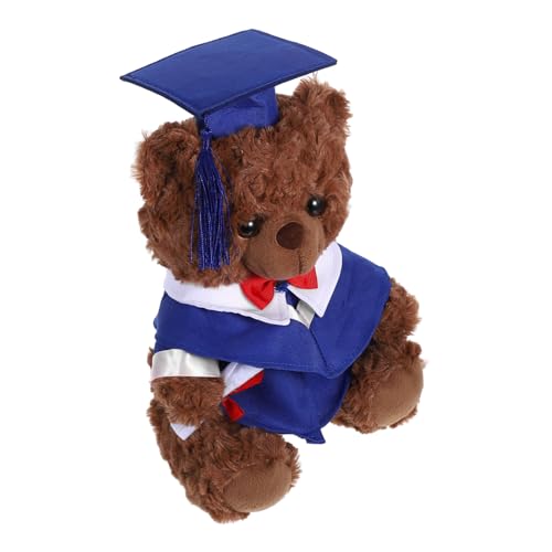 DRESSOOS Arztanzugbär Puppe Diplom-Puppe Plüschbär-Abschlussoutfit Abschlusssaison Runde Bär Mini-Plüsch-Abschlussspielzeug Plüschbären Stofftier Plüschbär in Arztuniform PP Baumwolle Blau DRESSOOS Arztanzugbär Puppe Diplom-Puppe Plüschbär-Abschlussoutfit Abschlusssaison Runde Bär Mini-Plüsch-Abschlussspielzeug Plüschbären Stofftier Plüschbär in Arztuniform PP Baumwolle Blau von DRESSOOS