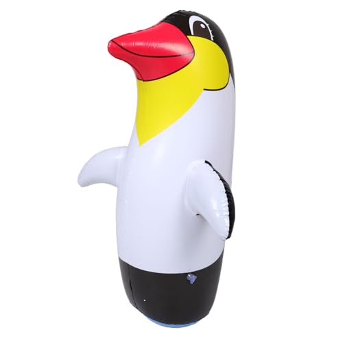 DRESSOOS Aufblasbarer Pinguin Spielzeug Cartoon Kinderspielzeug Garten Dekoration Freies Spielen Becherform Pinguinspielzeug Partydekorationen von DRESSOOS