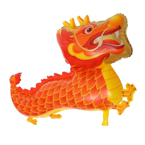 DRESSOOS Ballon Mondneujahrslaternen Chinesisches Drachendekor Sternzeichen Drache Figur Glücksdrachenlaterne Aufblasbare Drachendekoration Chinesische Neujahrslaternen Aluminiumfolie Rot DRESSOOS Ballon Mondneujahrslaternen Chinesisches Drachendekor Sternzeichen Drache Figur Glücksdrachenlaterne Aufblasbare Drachendekoration Chinesische Neujahrslaternen Aluminiumfolie Rot von DRESSOOS