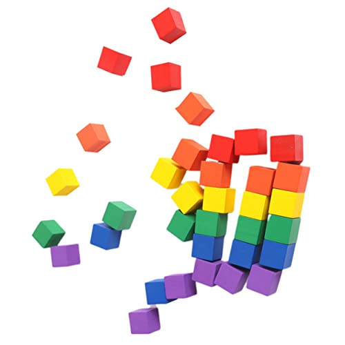 DRESSOOS Bunte Holzquader Bausteine Kleine Holzwürfel Für Und Babys Ideales DIY Für Kreativität Und Lernspiele von DRESSOOS