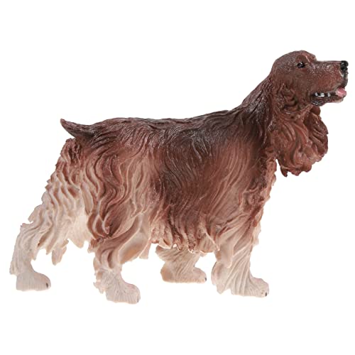 DRESSOOS Cocker Spaniel Modell Hundestatue Simulation Hundefigur Kinderspielzeug Hundeornament Hundefigur Hund Kognitives Modell Desktop Hundedekoration Simulation Hundeschmuck Tierfiguren von DRESSOOS