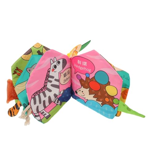 DRESSOOS Crinkle Stoffbuch für Junge Mädchen Monate Weiches Interaktives mit Effekten Fördert Motorische Fähigkeiten Kognitives Lernen und Eltern Junge Mädchen Bindung Abwischbar und Sicher von DRESSOOS