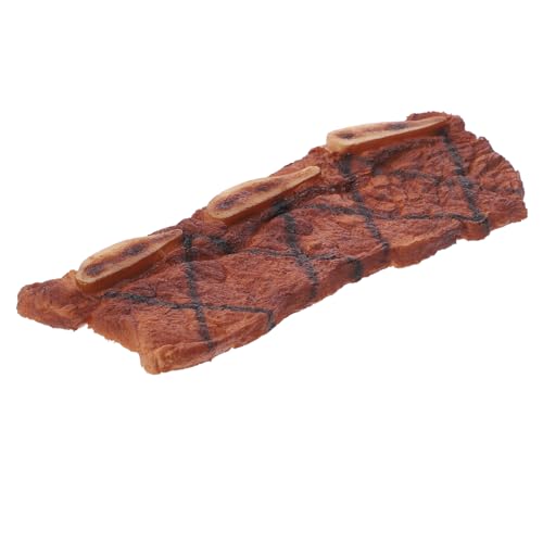 DRESSOOS Denim Knochenmodell, Gefälschtes Fleisch, Requisite, Gefälschte Lebensmittel, Künstliches Fleisch, Gefälschtes Steak, Requisiten, Gefälschte Lebensmittel, Realistische Simulation von DRESSOOS