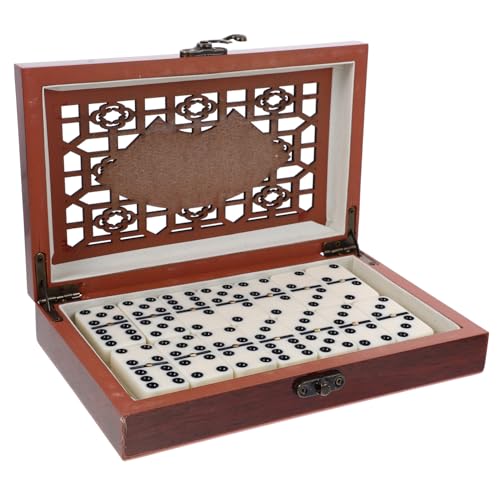 DRESSOOS 1 Set Retro-spielset Mit Spielsteinen Und Holzetui Für Jungen Und Mädchen Reisespiel Und Kinder von DRESSOOS