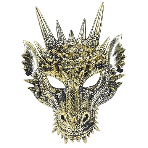DRESSOOS Drachenmaske Für Halloween Und Cosplay Vollgesichts Maske Aus Hochwertigem Material Ideal Für Kostümparty Und Karneval DRESSOOS Drachenmaske Für Halloween Und Cosplay Vollgesichts Maske Aus Hochwertigem Material Ideal Für Kostümparty Und Karneval von DRESSOOS