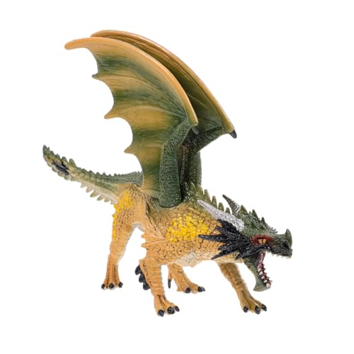 DRESSOOS Drachenmodell lebensechte Drachenfigur Puzzle-Spielzeug Kinderspielzeug Modelle Spielzeuge Nachahmung des mythologischen Drachen Lernspielzeug fest mythischer Drache Statue Harz von DRESSOOS