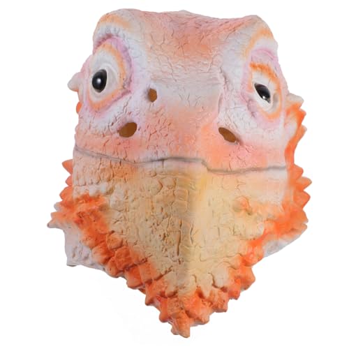 DRESSOOS Eidechsenmaske, Lustige Maske Für Maskenbälle, Eidechsen Cosplay Maske, Cosplay Hut, Halloween Horror Maske, Party Cosplay Kostümzubehör, Bezaubernde Masken Für Erwachsene, von DRESSOOS