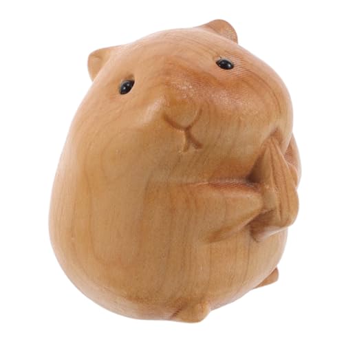 DRESSOOS Einzigartiges Desktop-Ornament Holzschnitzerei Hamster-Figur Tierstatue Für Die Inneneinrichtung Feine Handwerkskunst DRESSOOS Einzigartiges Desktop-Ornament Holzschnitzerei Hamster-Figur Tierstatue Für Die Inneneinrichtung Feine Handwerkskunst von DRESSOOS