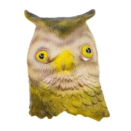 DRESSOOS Eulenmaske, Tierkopfbedeckung, Entzückende Maske, Cosplay Hut, Kostümparty Zubehör, Cosplay Kopfbedeckung, Tiermaske, Halloween Masken Für Erwachsene, Foto Requisite, Halloween von DRESSOOS