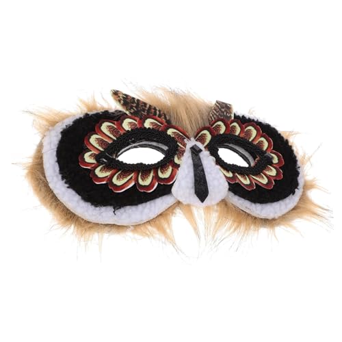 DRESSOOS Eulenmaske Eulenkostüme Kostüm Fuchs Gesicht pelzige Maske halloween hallowen masks Education center mask Tiermaske für Maske mit Tiermotiven Partydekoration Vlies DRESSOOS Eulenmaske Eulenkostüme Kostüm Fuchs Gesicht pelzige Maske halloween hallowen masks Education center mask Tiermaske für Maske mit Tiermotiven Partydekoration Vlies von DRESSOOS