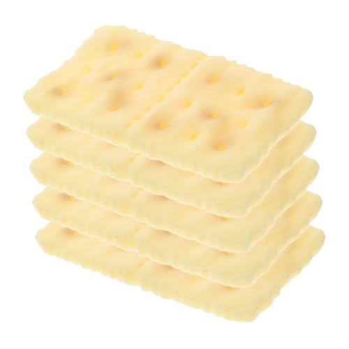 DRESSOOS Faux 5 stücke Weiß Schmelzen Keks Modelle für Küche Dessert Display Decor DRESSOOS Faux 5 stücke Weiß Schmelzen Keks Modelle für Küche Dessert Display Decor von DRESSOOS