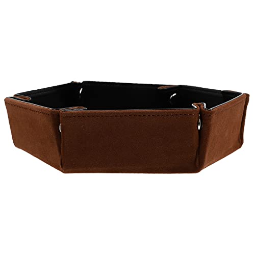 DRESSOOS Flanellwürfelschale Tasche Wagen Maschine Würfelfach Tablett Würfelbecher Zubehör Großer Würfel-Jumbo Kammerdiener Sechseckige Würfelschale Pu-Flanell Coffee DRESSOOS Flanellwürfelschale Tasche Wagen Maschine Würfelfach Tablett Würfelbecher Zubehör Großer Würfel-Jumbo Kammerdiener Sechseckige Würfelschale Pu-Flanell Coffee von DRESSOOS