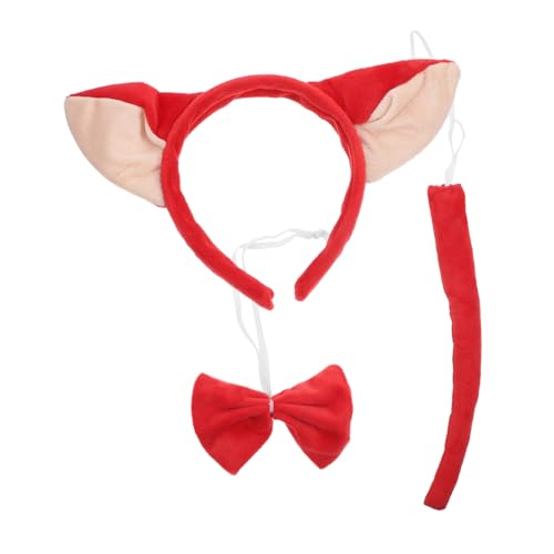 DRESSOOS Fox Kostüm Haarreif Set Niedliche Rote Fuchsohren mit Schleife und Leichtes Party Accessoire für Karneval Bühnenauftritte und Faschingsfeiern DRESSOOS Fox Kostüm Haarreif Set Niedliche Rote Fuchsohren mit Schleife und Leichtes Party Accessoire für Karneval Bühnenauftritte und Faschingsfeiern von DRESSOOS