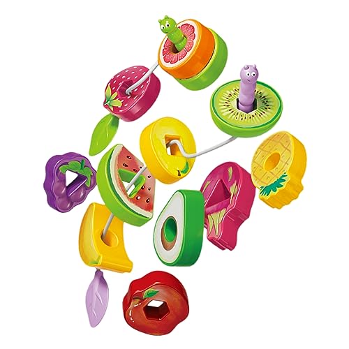 DRESSOOS Cartoon-perlen-schnürspielzeug – Fädelspiel Mit Obstblöcken Für Kleinkinder – Lustiges Lernspielzeug Für Kinder DRESSOOS Cartoon-perlen-schnürspielzeug – Fädelspiel Mit Obstblöcken Für Kleinkinder – Lustiges Lernspielzeug Für Kinder von DRESSOOS