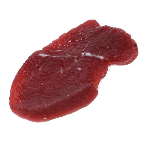 DRESSOOS Gefälschtes Fleisch-lebensmittelmodell Lebensechtes Fleisch Frisches Steakmodell Künstlich Geschnittenes Fleisch Steak Lebensecht Küchendekoration PVC Schweinebauch Rohes Fleisch von DRESSOOS