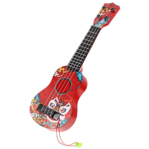 DRESSOOS Gitarren Ukulele für Kinder kinderinstrumente Kinder musikinstrumente Spielzeuge Gitarre Kleinkind Ukulele Spielzeug Kinder-Ukulele-Spielzeug Platz Modell Saiteninstrument Plastik von DRESSOOS