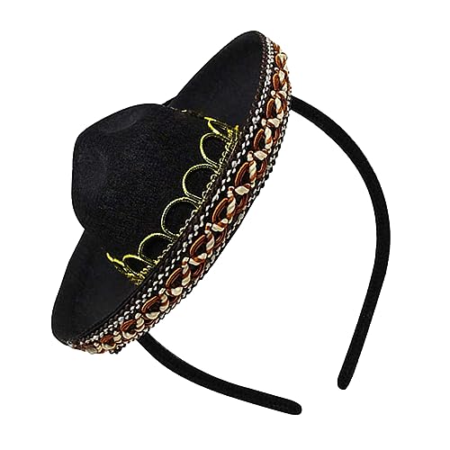DRESSOOS Haarband Mexiko Mini Hut Hoop Karneval Kopfschmuck Kreative Kopfbedeckung Für Kostümpartys DRESSOOS Haarband Mexiko Mini Hut Hoop Karneval Kopfschmuck Kreative Kopfbedeckung Für Kostümpartys von DRESSOOS