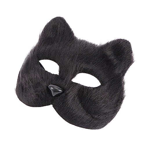 DRESSOOS Halbmaske Für Erwachsene Tiermaske Schwarz Kostümzubehör Für Halloween Karneval Und Maskerade Ideal Für Cosplay Und Kreative Verkleidungen DRESSOOS Halbmaske Für Erwachsene Tiermaske Schwarz Kostümzubehör Für Halloween Karneval Und Maskerade Ideal Für Cosplay Und Kreative Verkleidungen von DRESSOOS