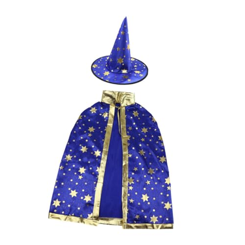 DRESSOOS Halloween Umhang Mit Kapuze Für Fünf Sterne Cloak Kostü Für Cosplay Und Bühnen Dekoration Mit Hut Ideal Für Halloween Und Verkleidungspartys DRESSOOS Halloween Umhang Mit Kapuze Für Fünf Sterne Cloak Kostü Für Cosplay Und Bühnen Dekoration Mit Hut Ideal Für Halloween Und Verkleidungspartys von DRESSOOS
