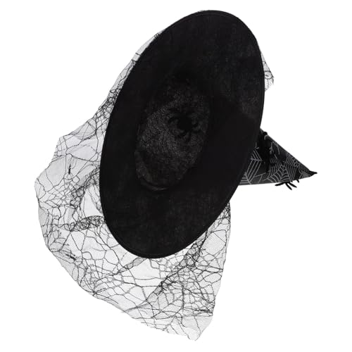 DRESSOOS Halloween-hexenhut Kopfbedeckung Halloween- Hexenhüte Für Frauen Halloweenkostüm Halloween-lichthut Halloween Cowgirl-hut Kappe Halloween Stirnband Spitze Black DRESSOOS Halloween-hexenhut Kopfbedeckung Halloween- Hexenhüte Für Frauen Halloweenkostüm Halloween-lichthut Halloween Cowgirl-hut Kappe Halloween Stirnband Spitze Black von DRESSOOS