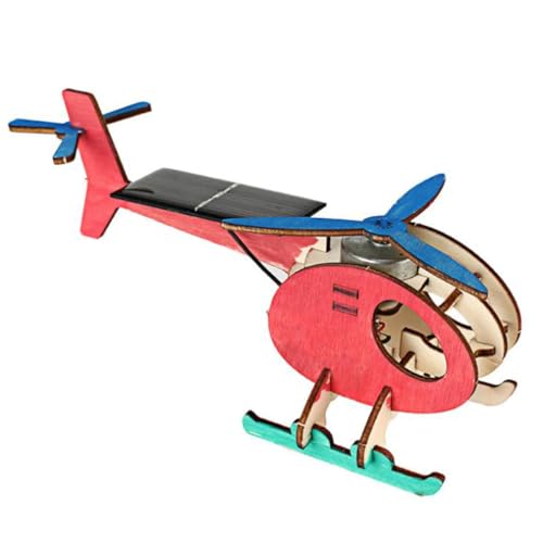 DRESSOOS Handgefertigter Helikopter Aus Holz Holzpuzzle DIY-wissenschafts-kit Kinderpuzzle Modellbausätze 3D-Puzzle Rätsel Für Kinder Puzzles Für Kinder Handbuch Schüler Spielzeug von DRESSOOS