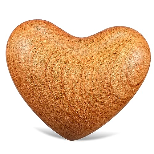 DRESSOOS Hölzernes Herz aus Naturholz Handheld Stressspielzeug und Dekoration Einzigartiges für Wohnzimmer Symbolisiert Liebe und Fürsorge und Bequem der Hand von DRESSOOS