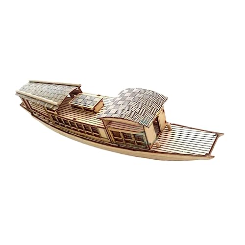 DRESSOOS Holzboot Modell Spielzeug Bootsmodell Basteln DIY Holzboot Ornament Holzboot DIY Bootsspielzeug Holzboot Spielzeug von DRESSOOS