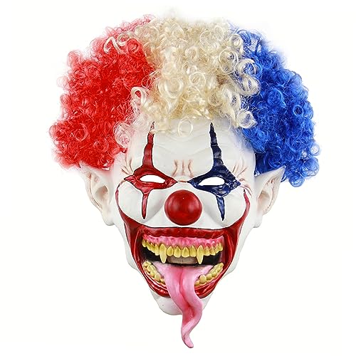 DRESSOOS Horror halloween halloween assecoires hallowen masks halloweenmaske Clown-Maske Clown-Kostüm Halloween-Masken für gruselige Halloween-Masken DRESSOOS Horror halloween halloween assecoires hallowen masks halloweenmaske Clown-Maske Clown-Kostüm Halloween-Masken für gruselige Halloween-Masken von DRESSOOS