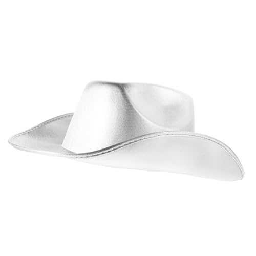 DRESSOOS Hut Stroh Hüte Für Frauen Korkhut Cowgirlhut Für Damen Cremefarbener Cowboyhut Partyhut Frauen Hut Cowboyhut Mit Strass Chapeau De Cowgirl-hut Glitzer-weltraumhut Kappe Eva Silver DRESSOOS Hut Stroh Hüte Für Frauen Korkhut Cowgirlhut Für Damen Cremefarbener Cowboyhut Partyhut Frauen Hut Cowboyhut Mit Strass Chapeau De Cowgirl-hut Glitzer-weltraumhut Kappe Eva Silver von DRESSOOS