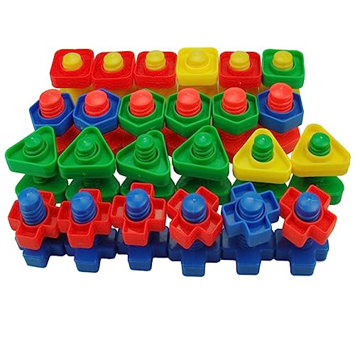 DRESSOOS Jumbo Schraub Und Mutterspielset Für Kleinkinder Feinmotorikspielzeug Zur Von Geschicklichkeit Und Konzentration Geeignet Für Ab 3 Jahren Ideales Für Und von DRESSOOS