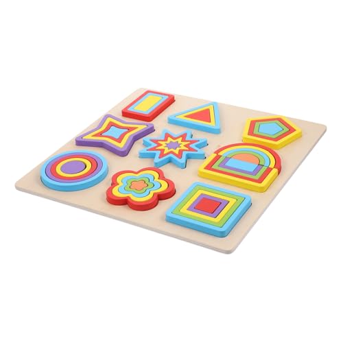 DRESSOOS Jungen Spielzeug Montessori Form Puzzle Holzspielzeug Für 1 Set Kognitive Lernspielzeuge Zur Von Formen Und Farben Für Frühkindliche Entwicklung Kinderspielzeug von DRESSOOS