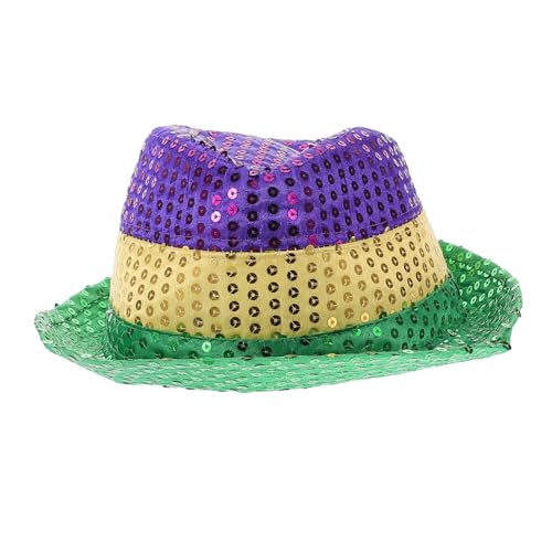 DRESSOOS Karnevals Hüte Cosplay-hüte Für Damen Rave-kopfbedeckung Kostümzubehör Karneval-kostümhüte Cosplay-glitzerhüte Partyhüte Für Damen Konzert-kopfbedeckung Green Pailletten DRESSOOS Karnevals Hüte Cosplay-hüte Für Damen Rave-kopfbedeckung Kostümzubehör Karneval-kostümhüte Cosplay-glitzerhüte Partyhüte Für Damen Konzert-kopfbedeckung Green Pailletten von DRESSOOS