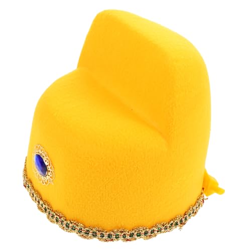 DRESSOOS Kindermütze Nummer Eins Cosplay-partyhut Party-cosplay-accessoires Performance-hut-requisite Partyhut-requisite Hut- Cosplay-hut-requisite Cosplay -hut Yellow Flanell von DRESSOOS