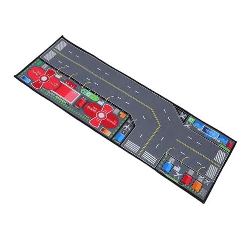 DRESSOOS Kleinkinderfreundlicher Spielteppich Mit Autospuren Und Flughafen-Teppich Für Jungenzimmer Zum Spielen DRESSOOS Kleinkinderfreundlicher Spielteppich Mit Autospuren Und Flughafen-Teppich Für Jungenzimmer Zum Spielen von DRESSOOS