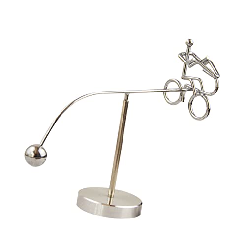 DRESSOOS Kleine Eisenmannverzierung Newton Pendel Schwebend Fidget Schreibtischspielzeug Zappeln Gleichgewichtsspielzeug Aus Stahl Eisenbecher Fahrrad-kunsthandwerk Silver Metall DRESSOOS Kleine Eisenmannverzierung Newton Pendel Schwebend Fidget Schreibtischspielzeug Zappeln Gleichgewichtsspielzeug Aus Stahl Eisenbecher Fahrrad-kunsthandwerk Silver Metall von DRESSOOS