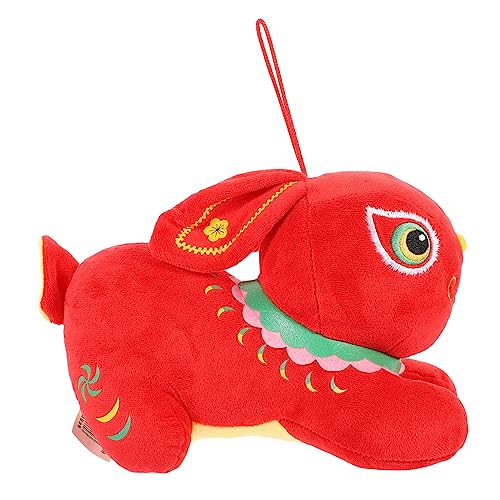 DRESSOOS Kleine Häschenpuppe Maskottchen Kaninchen Bequeme Kaninchenpuppe Kaninchen Anhänger Dekoratives Maskottchen Kaninchen Häschen Spielzeug Exquisites Maskottchen Häschen Stofftier von DRESSOOS