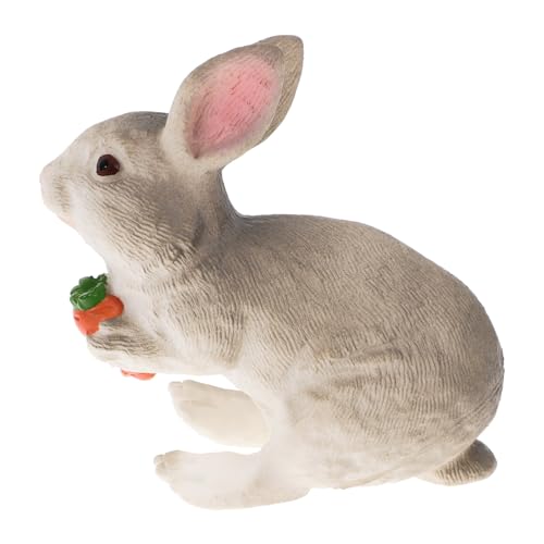 DRESSOOS Kleine Tiere Figuren Hase Figur Realistische Tier Skulptur Für Tierfigur Für Garten Und Innenbereich Perfekt Für Miniatur Landschaften Und Dekoration Kleine Tierfiguren von DRESSOOS