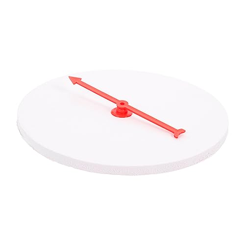 DRESSOOS Lotterie-Plattenspieler Schicksalsrad Spiele Wechseln Partyspiel-Plattenspieler Spielmatte Tabletop-Spiele Drehscheibe Glücklich Rad Vermögen Party-preisrad Schaum Weiß von DRESSOOS
