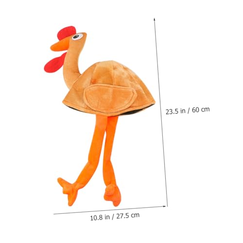 DRESSOOS Lustiger Truthahnhut mit Langen Beinen Leichter Partyhut für Erwachsene Dekorative Thanksgiving Kostüm Mütze Cartoon Design für Festliche Stimmung DRESSOOS Lustiger Truthahnhut mit Langen Beinen Leichter Partyhut für Erwachsene Dekorative Thanksgiving Kostüm Mütze Cartoon Design für Festliche Stimmung von DRESSOOS