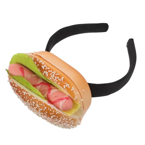 DRESSOOS Lustiges Hamburger Hot Dog Haarband aus Leichtem und Elastisches Bequemes Food Simulation Haar Accessoire für Halloween Kostüm und Partyauftritte DRESSOOS Lustiges Hamburger Hot Dog Haarband aus Leichtem und Elastisches Bequemes Food Simulation Haar Accessoire für Halloween Kostüm und Partyauftritte von DRESSOOS