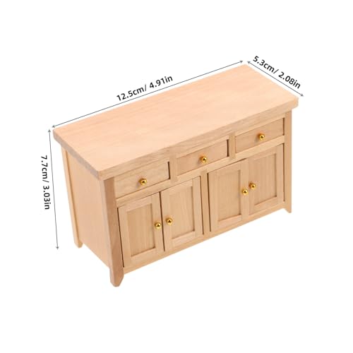 DRESSOOS Maßstab Holz Kabinett mit Funktionalen und Fächern Realistische Micro Szene Möbel für Puppenhaus Wohnzimmer und Küche Platzsparendes Design DRESSOOS Maßstab Holz Kabinett mit Funktionalen und Fächern Realistische Micro Szene Möbel für Puppenhaus Wohnzimmer und Küche Platzsparendes Design von DRESSOOS