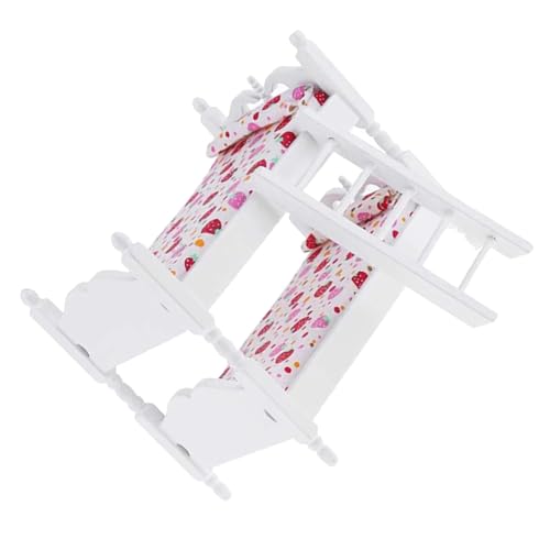 DRESSOOS Maßstab Rosa Erdbeer Design Langlebiges Holzmodell Zubehör für Puppenmöbel und Geburtstagsgeschenk von DRESSOOS