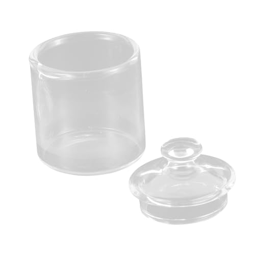 DRESSOOS Mini Bonbondose Apothekergläser Winzige Spielzeuge Hochzeitsdeko Gläser Puppenhaus Glas Bonbondose Miniatur Spielzeug Dekorative Klare Gläser von DRESSOOS