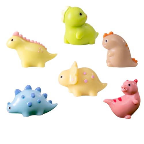 DRESSOOS Mini Dinosaurier Figuren Aus Harz Bunte Tiermodelle Für Mikro Landschaftsdekoration Cute Cartoon Deko Für Garten Puppenhaus Und Aquarien DRESSOOS Mini Dinosaurier Figuren Aus Harz Bunte Tiermodelle Für Mikro Landschaftsdekoration Cute Cartoon Deko Für Garten Puppenhaus Und Aquarien von DRESSOOS