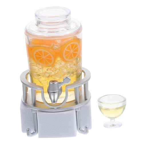 DRESSOOS Mini Juice Barrel Modell für Puppenhaus Niedliches Mini Getränkespender für DIY Puppenhaus Realistische für Kreative Spielszene DRESSOOS Mini Juice Barrel Modell für Puppenhaus Niedliches Mini Getränkespender für DIY Puppenhaus Realistische für Kreative Spielszene von DRESSOOS