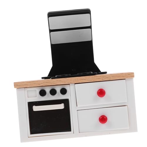 DRESSOOS Mini Küchenspielzeug, Mini, Küchenkochfeld, Mini, Kleine Möbel, Miniaturmöbel, Miniatur Kochfeld Verzierung, Mini, Kochbank, Kleiner Integrierter Herd von DRESSOOS